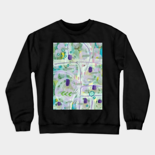 Acrylic Art Painting Original Artwork Abstract Crewneck Sweatshirt by ArtFromK